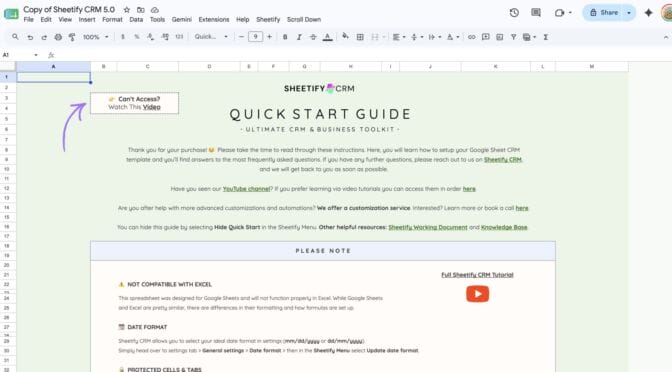 How to Use Sheetify CRM for Your Business